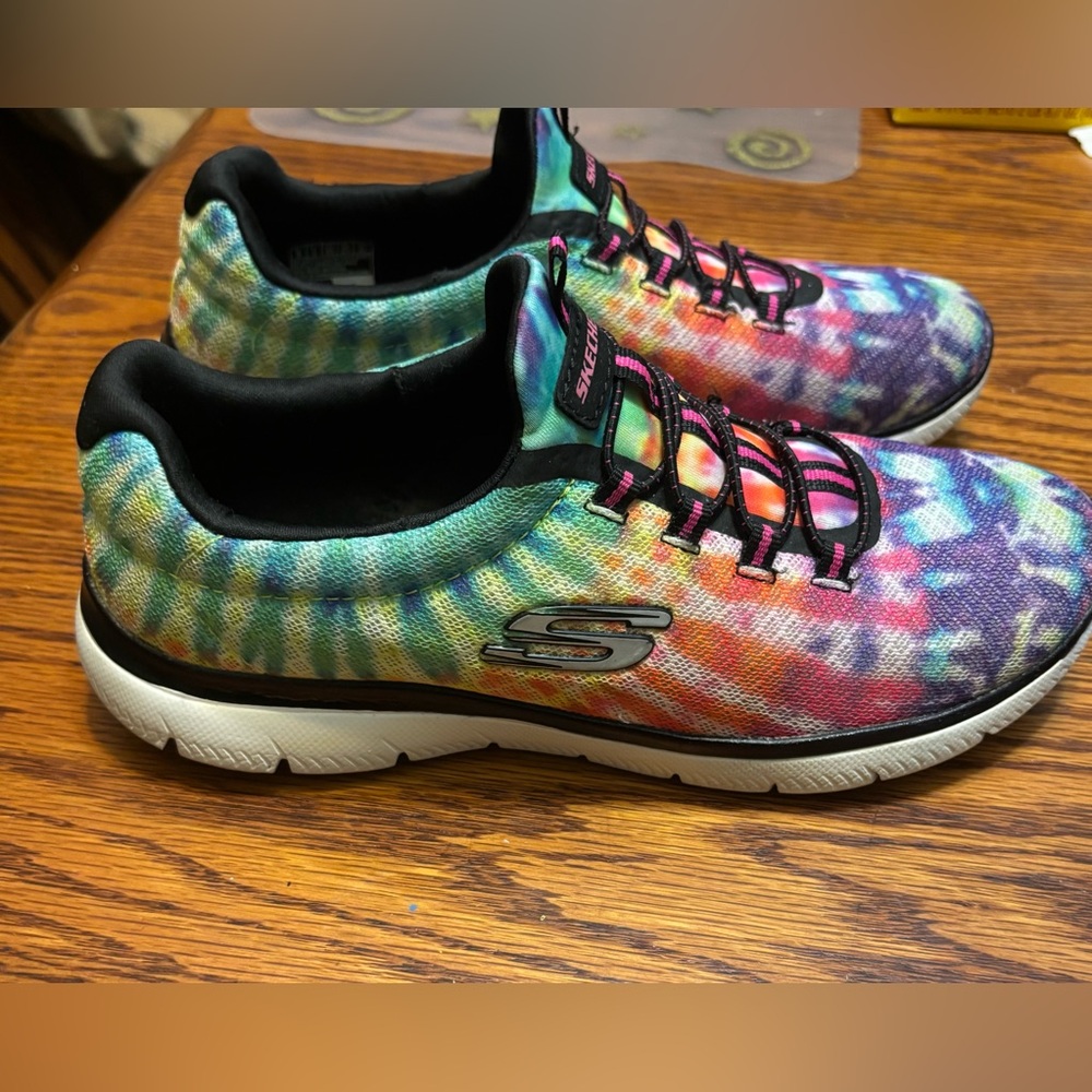 Skechers Tie Dye Sneakers Size 8